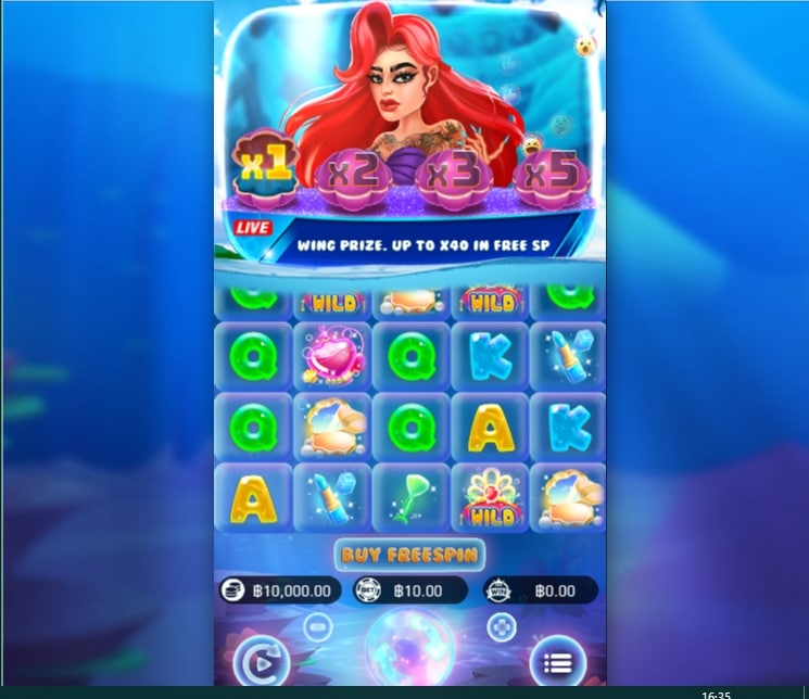 รูปแบบการชนะในเกม Mermaid’s Market