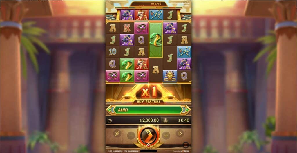 รูปแบบการชนะในเกม Cleopatra's Fortune