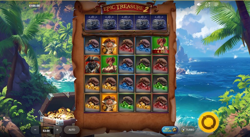 รูปแบบการชนะในเกม Epic Treasure 2