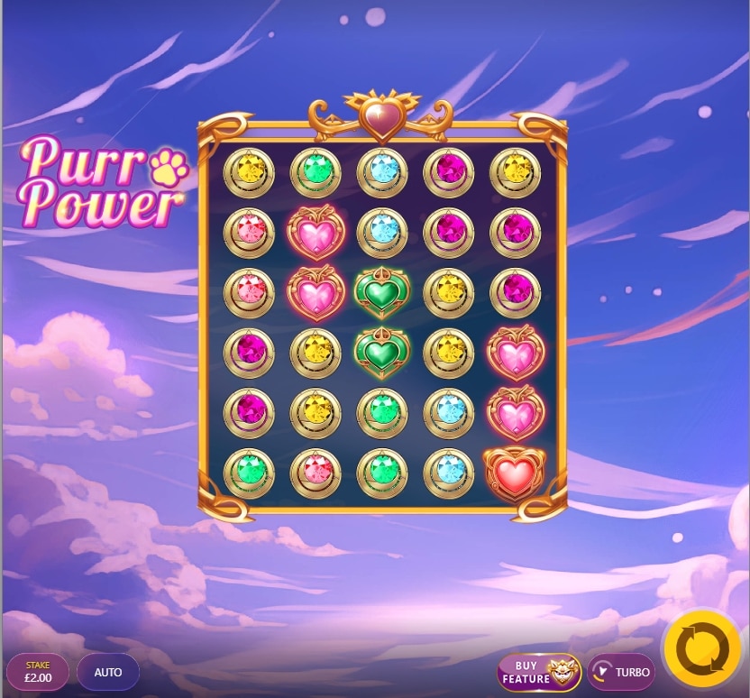 รูปแบบการชนะในเกม Purr Power