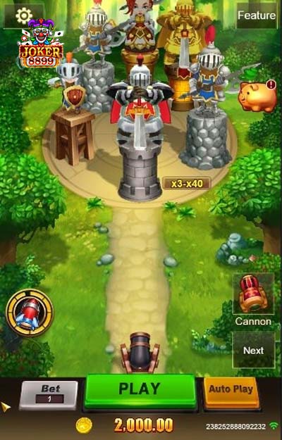 รูปแบบการชนะในเกม Jackpot Crazy Hunter 2